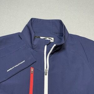 Sun Mountain ThermalWear Soft Shell Golf Jacket Navy Mens Medium Full Zip